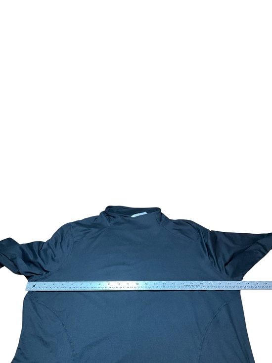 FABLETICS Black Mock Neck Long Sleeve Top w Thumbholes Back Zip Pocket Sz 1X NWT - Picture 6 of 11